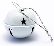 DECOLED Rolničky kovové bílé, 4 cm - 12ks/bal.