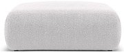 Svetlosivý taburet z textílie bouclé Molino – Micadoni Home