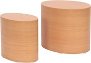 Sada oválnych stolíkov Alvo, buk, 2 ks%