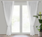 ZÁCLONA NA PÁSKE LUISA 140X270 CM BIELA