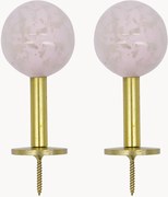 Ručne vyrobené kovové nástenné vešiaky Ball, 2 ks