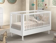 Ekologická detská postieľka z bukového dreva Forrest biela 70x140cm