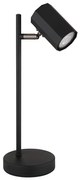 Globo 57918TB - Stolná lampa JAMES 1xGU10/5W/230V čierna
