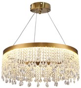 Toolight Toolight, LED stropné osvetlenie 60cm, 24W, 4000K, APP1731-1CP, zlatá, OSW-04342