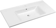 Aqualine Aqualine, ZUNO 100 nábytkové umývadlo 100x45 cm, biela, 9100