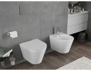 Mexen Rico, závesná WC misa 490x360x370 mm, Rimless Tornádo, biela lesklá, 3372XX00T