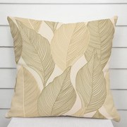 Biante Zamatová obliečka na vankúš Tamara TMR-046 Prírodné popínavé listy na krémovom 30 x 50 cm