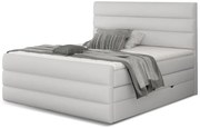 Kontinentálna boxspring posteľ Carmen, biela 160x200cm (Soft 17, Cand 13)