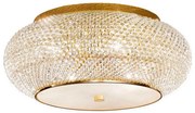 Ideal Lux - Krištáľové stropné svietidlo PASHA 14xE14/40W/230V pr. 65 cm zlatá