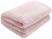 Plyšová deka Diamond růžová