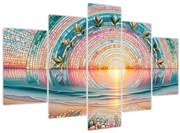 Obraz – Mozaika zapadajúceho slnka (150x105 cm)