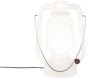 Stojaca lampa biela 51 cm IP44 - Storm Large