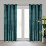 ZATEMŇOVACÍ ZÁVES NA KRÚŽKOCH ROSA 140X250 CM TMAVOMODRÁ