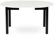 Rozkladací jedálenský stôl Klara 102-142 cm MDF biela/čierna