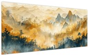 Obraz - Pohorie, akvarel (120x50 cm)