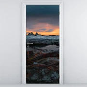 Fototapeta na dvere - Krajina na Novom Zélande (95x205cm)