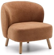 Ženilkové kreslo v terakotovej farbe Ulit – Kave Home