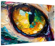 Obraz - Maľba mačacieho oka (90x60 cm)