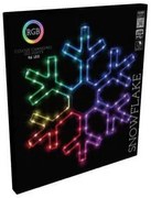 RGB Vianočná LED dekorácia Colouring snowflake 90 LED, 50 x 43 cm