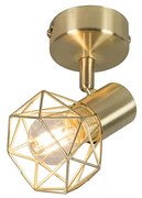 Art Deco reflektor mosadz otočný a sklápateľný - Mosh