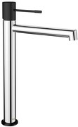 Sapho Sapho, SOLARIS stojanková umývadlová batéria bez výpuste, vysoká, chróm/čierna, WD006CB