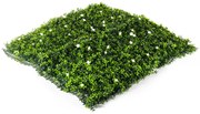 Umelý živý plot Hawaj Buxus High s kvetmi | stena 100 x 100 cm