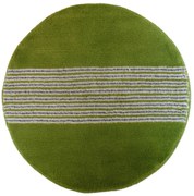 ROUTNER Kúpeľňová predložka IRSINA Zelená 10502 - Zelená / Kruh Ø 90 cm 10502