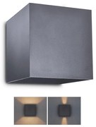 Brilagi - LED Vonkajšie nástenné svietidlo CUBE LED/6W/230V antracit IP54 BG0987