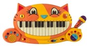 B-Toys - Detské piano s mikrofónom Kočka 4xAA