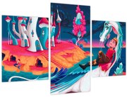 Obraz - Princ a dračia princezná (90x60 cm)