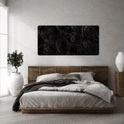 PIPPER. Samolepiaca textilná tapeta - Čierne ruže