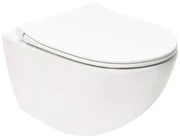 WC závesné VitrA Sento SmoothFlush vrátane sedátka, zadný odpad 7848-003-6147