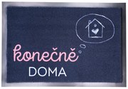 Rohožka Konečne DOMA 40x60 cm, 40x60, modrá, Mercury Flooring
