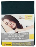 Prestieradlo froté s gumičkou 90x200 flašková zelená 74