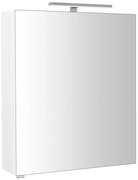 Sapho Sapho, RIWA galérka s LED osvetlením, 60x70x17cm, biela lesk, RIW060-0030