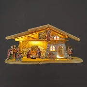 AMADEA Drevený betlehem s figúrkami 54 cm