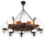 Brilagi - Luster na reťazi ROATA 8xE14/40W/230V buk/orech