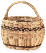 Nákupný kôš prútený Dekle IV.š. 37 x hl. 27 x v. 25/41(cm)