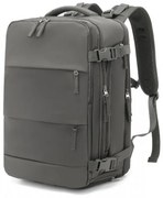 Konofactory Sivý multifunkčný batoh do lietadla s USB portom "Gadget" - M (35l)