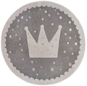 Detský koberček Adventures 105969 Cream Grey kruh, 100x100 (priemer) kruh, šedá, detská izba, Hanse Home