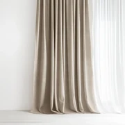 Goldea dekoračný záves malaga - kávový režný 140x135 cm