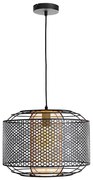 Luster na lanku DENTON 1xE27/40W/230V čierna