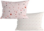 Sada 2 ks dekoračných obliečok na vankúš LOVITA 40x60 cm, ružová