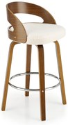 Barová stolička Braxton, hnedá / krémová