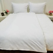 Ľanové obliečky biele 140x200cm+90x70cm TiaHome