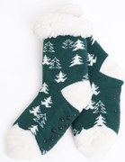 Baránkové ponožky - Stromček zelené veľ. 43 - 46 EU