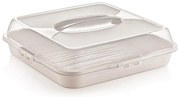 Dóza na koláče s poklopom 36x36x10 cm  Katex