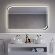 Atypické zrkadlo do kúpeľne s LED osvetlením A9