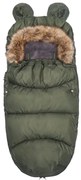 Spací vak s kožušinou na sánky SPRINGOS SB0048 -army