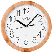 Nástenné hodiny JVD H612.18 (25 cm) | Imitácia dreva | Tichý chod